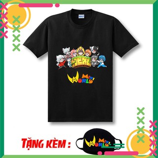 🔥HOT🔥 áo phông Mini World - Hero Team đẹp giá rẻ nhất cho các bạn trẻ ( tặng kèm bịt mặt )