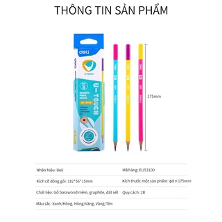 Bút Chì Gỗ 2B EU53100 - Deli 1 Cây