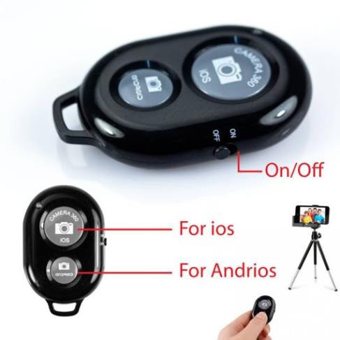 Nút Bấm Bluetooth Điểu Khiển Từ Xa Chụp Ảnh Tự Động Cho các loại Gậy Và Chân Máy Ảnh Remote Shutter
