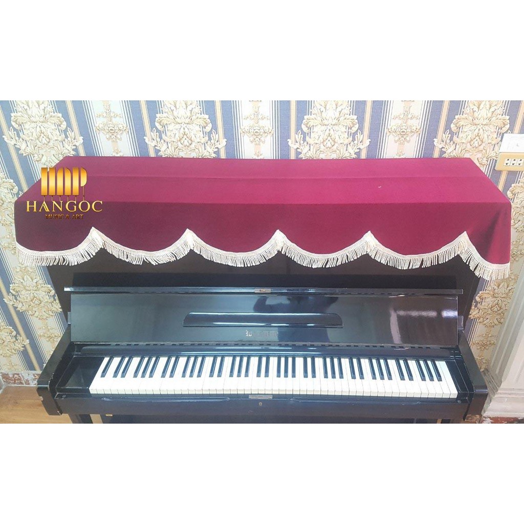 SALE LỚN NHẤT LUÔN !Phủ đàn Piano màu Đỏ Đô quyến rũ  ĐẸP cho cây đàn nha bạn