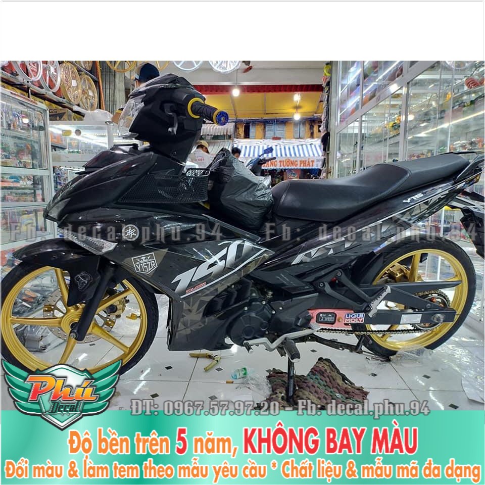 Tem rời Exciter 150 Y15ZR xe đen (X) -1