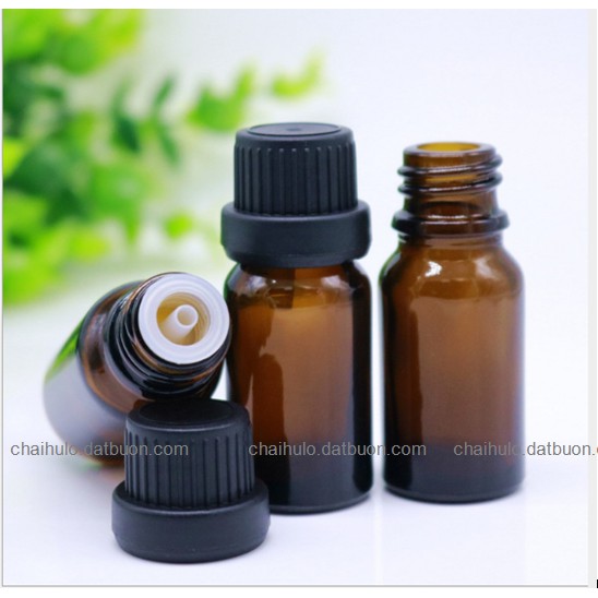 Combo 25 Chai lọ đựng Tinh Dầu 10ml thủy tinh màu nâu