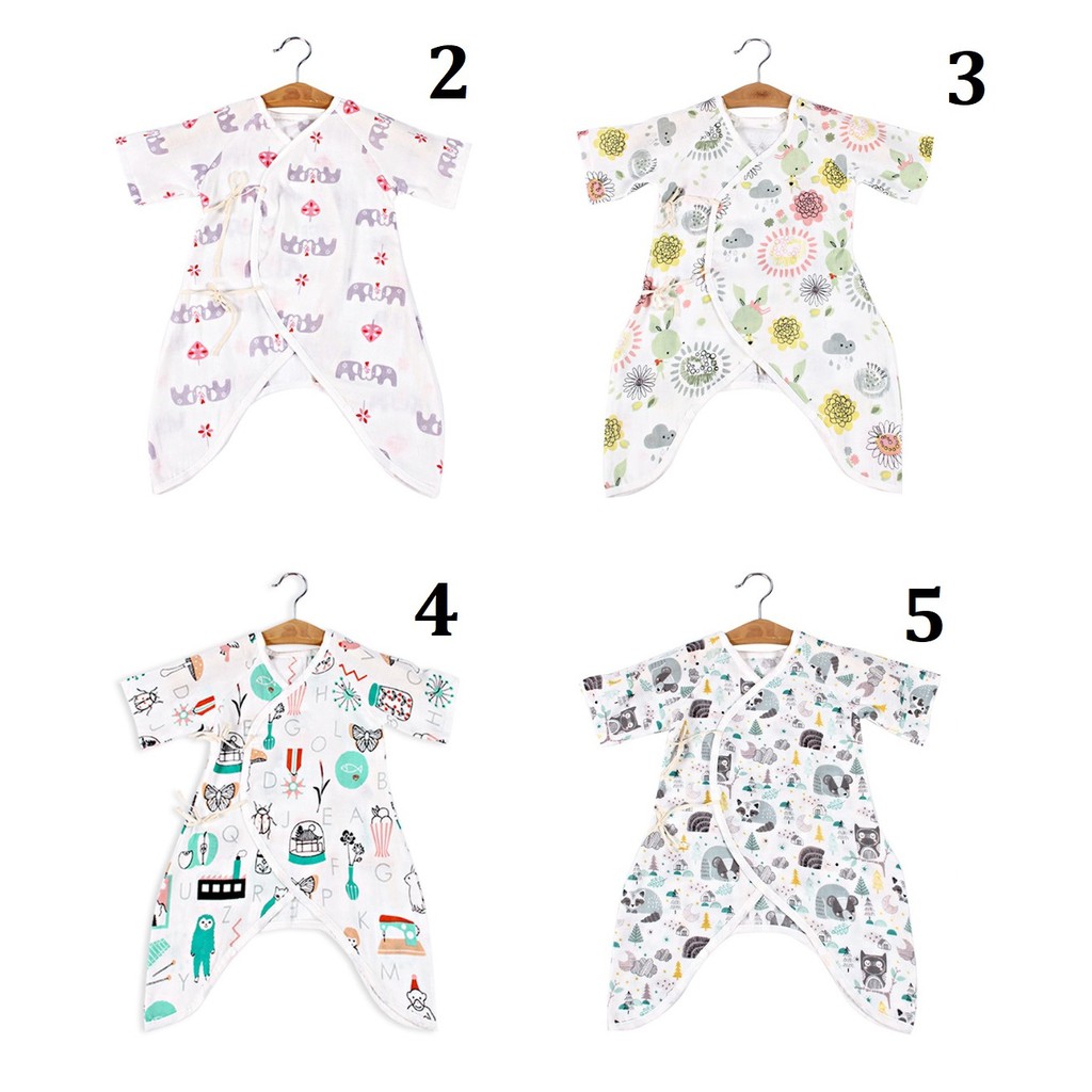 Body Muslin Tree sợi tre cho bé 0-1 tuổi