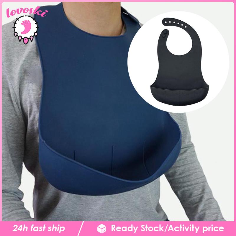 [Lovoski] Yếm Cổ Seniors Chống Thấm Nước Có Thể Điều Chỉnh Kích Cỡ Dành Cho Người Lớn