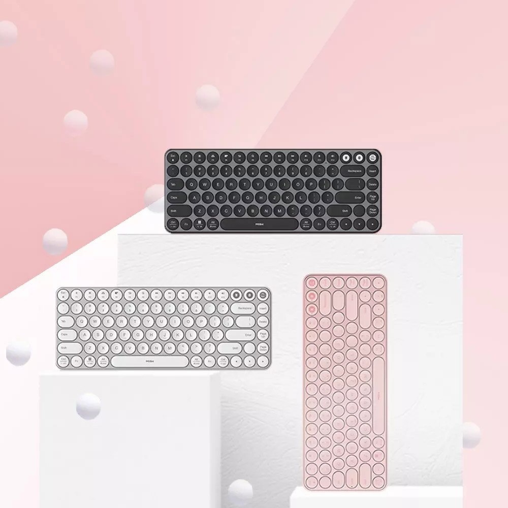 [HCM - Hoả tốc] Bàn phím chế độ kép không dây Bluetooth Xiaomi MIIW 85 phím - Tương thích đa hệ thống - tốc độ 2.4GHz