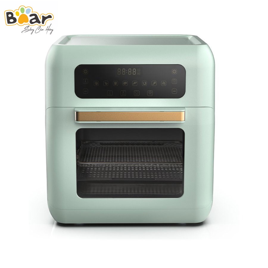 Nồi chiên không dầu Bear 10L Màu XANH PASTEL Chiên không khí, nướng đối lưu Bảo hành 18 THÁNG  QZG A15V1