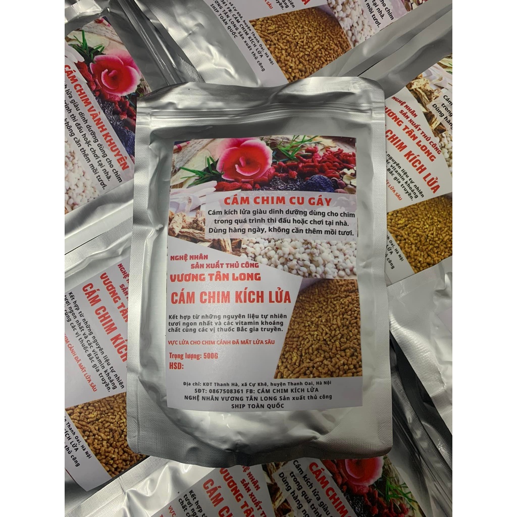 300g Cám Cu gáy giàu dinh dưỡng, Vỗ béo & Kích lửa