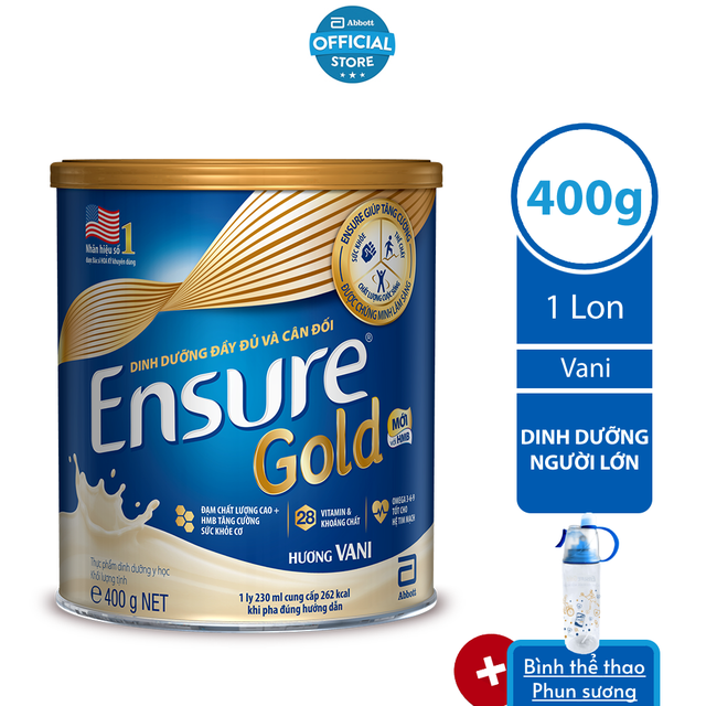 Sữa bột Ensure Gold Vani 400Gram/lon