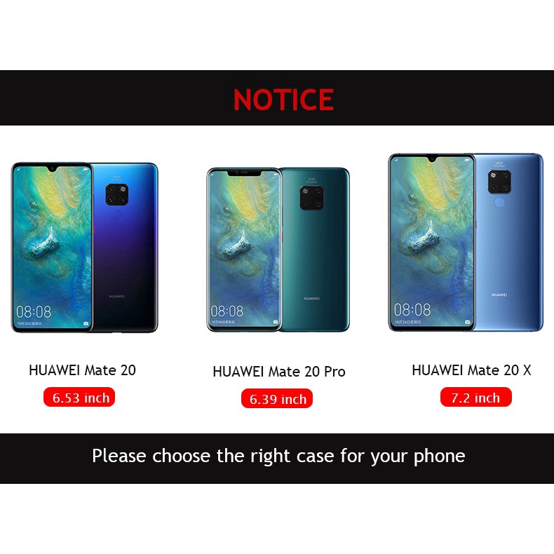 Ốp điện thoại vỏ nhựa cứng siêu mỏng màu trơn thời trang cho Huawei Mate 20 Pro 20X