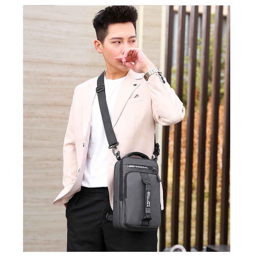 Túi đeo chéo PVC cao cấp quai xách ngang có sạt F30 Shalla