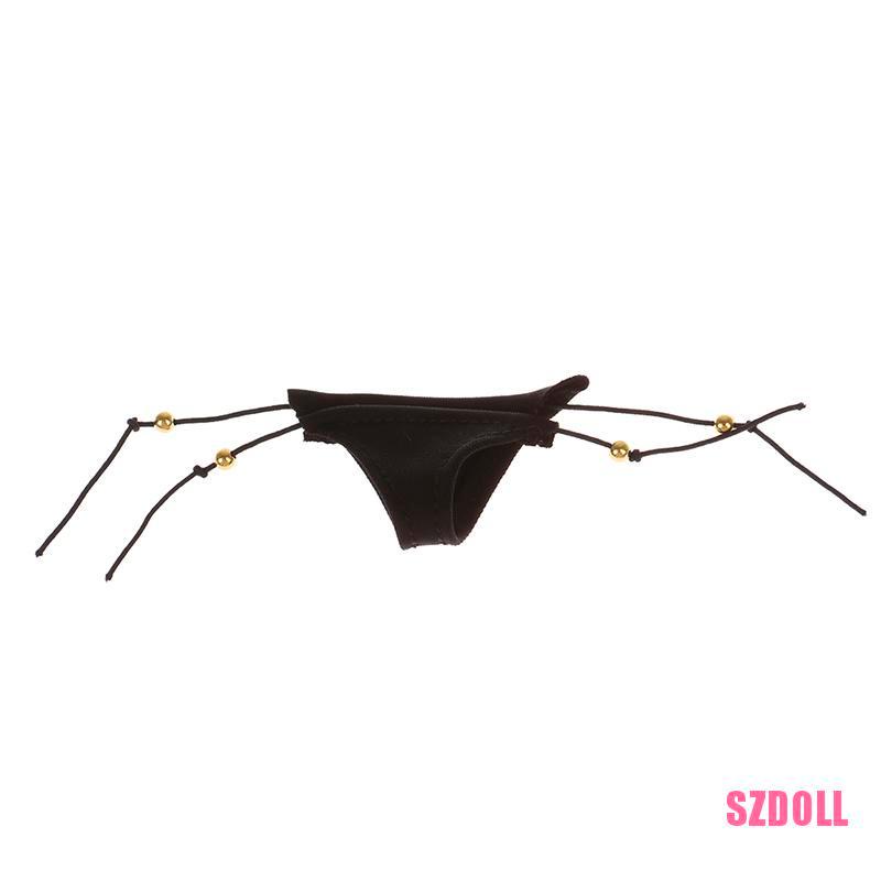 1 Quần Lót Đính Hạt Vàng Đen Gợi Cảm Tỉ Lệ 1/6 Ts2Szdoll