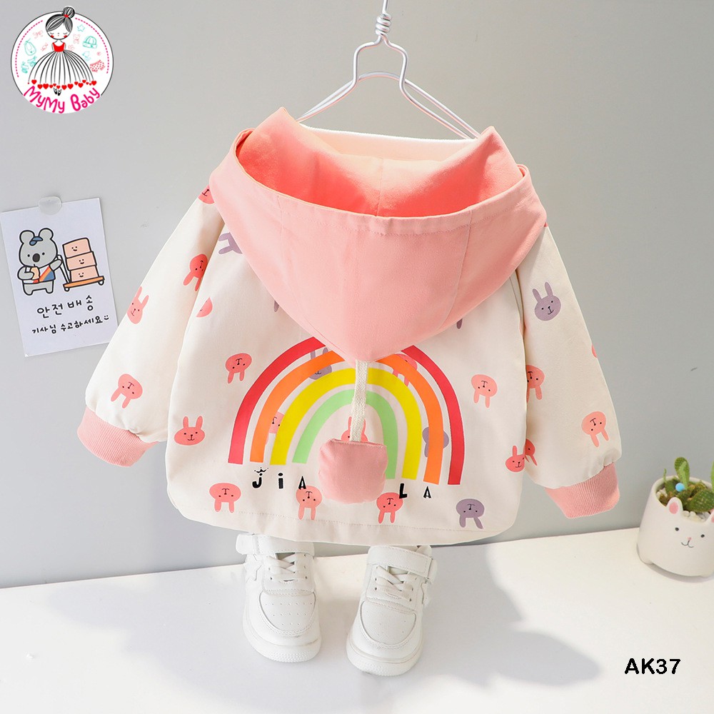 Áo khoác kaki thỏ đáng yêu cho các bé