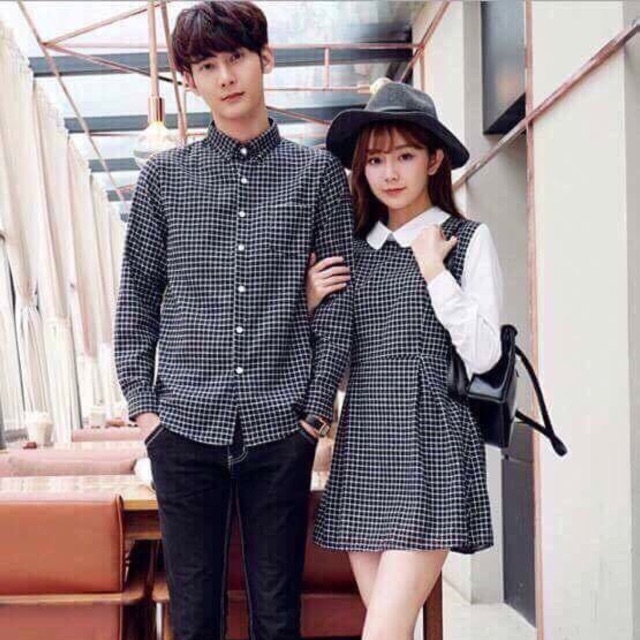 Set đồ đôi caro SM và Váy