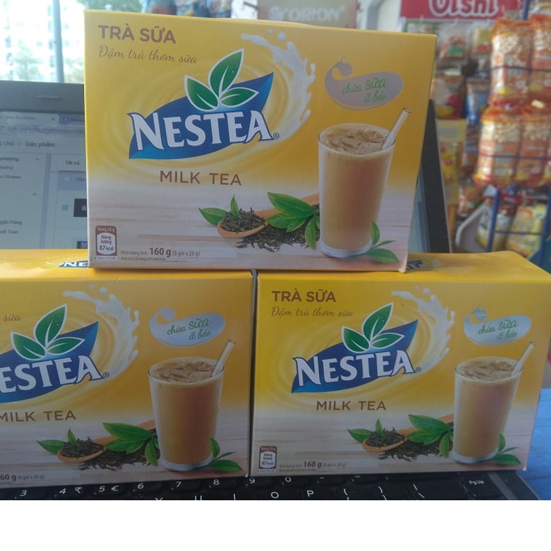 Trà sữa NESTEA milk Tea hộp 160g (8 gói x 20g)