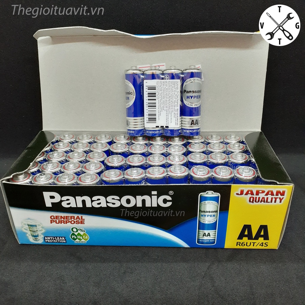 Hộp 60 viên pin tiểu AA  Panasonic HYPER/Hi-Top chính hãng