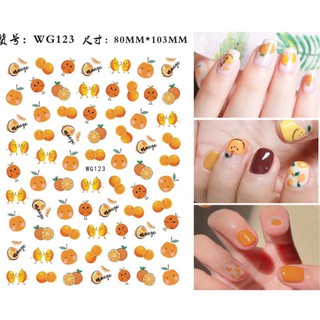 Sticker dán móng nghệ thuật trái cây (2)