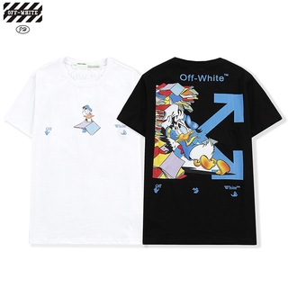 OFF Men and Women Direct Printing T-shirt Couples Short Sleeve Cotton T Shirt