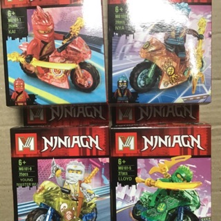 Combo 4 hộp Lego lắp ráp Siêu Anh Hùng - MineCraft- Ninja