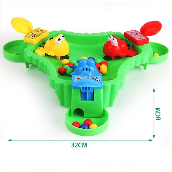 Đồ chơi Ếch Ăn Kẹo Ngọt ( 3 người chơi ), Bộ đồ chơi Ếch Gắp Bi vui nhộn - LICLAC