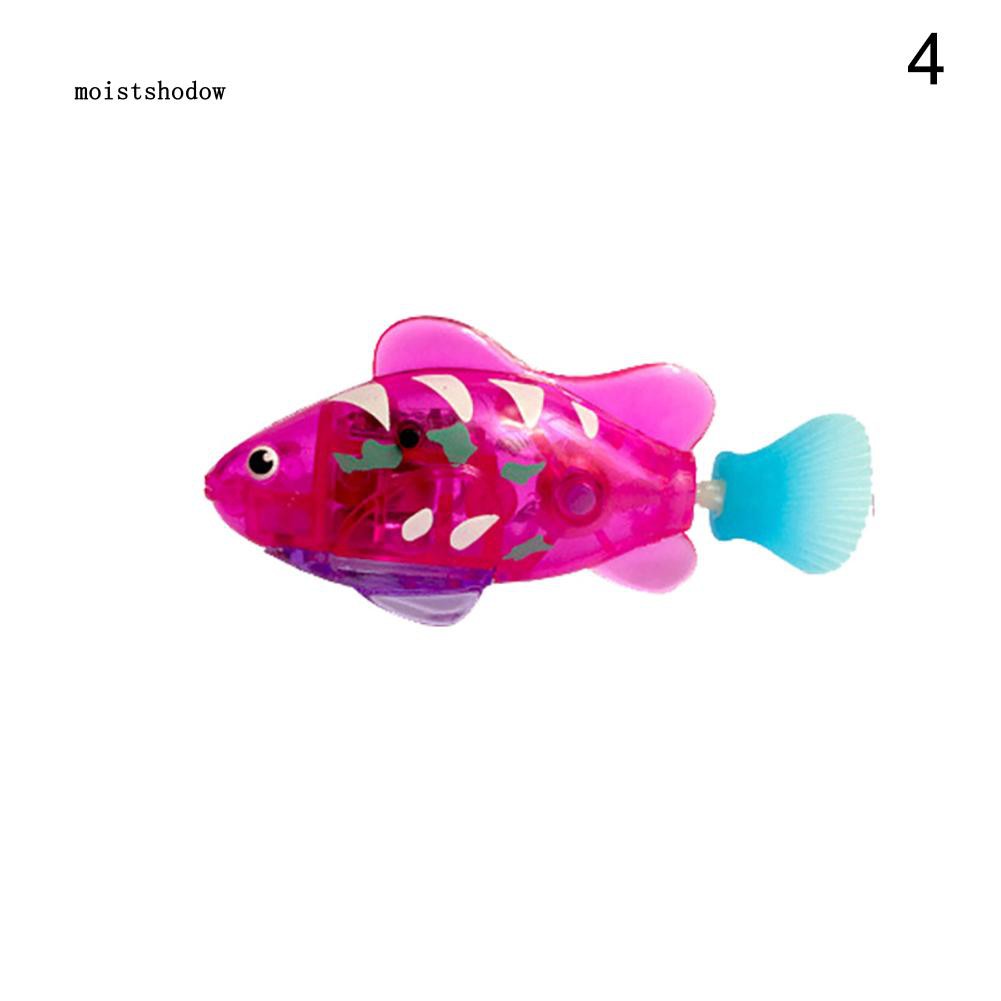 Cá robot đồ chơi bằng nhựa có đèn nháy cho bé