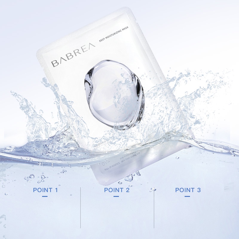 Mặt nạ BABREA dưỡng ẩm kiểm soát dầu cho da 10ml
