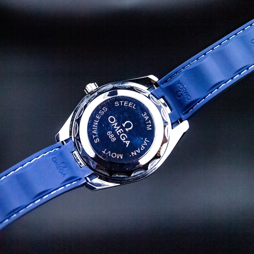 Đồng Hồ Nam dây da OMEGA 688 Seemas Máy Nhật Lịch Kim Trôi Chống Nước Cao Cấp | BigBuy360 - bigbuy360.vn