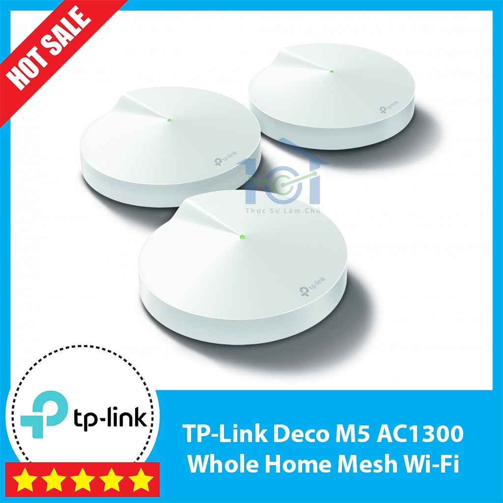 Bộ phát Wifi chuyên dụng Tp-Link Deco M5 Mesh - 3 pack chính hãng, bảo hành 24 tháng