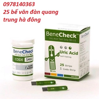 hôp 25 Que thử Acid Uric máy BeneCheck Plus 006