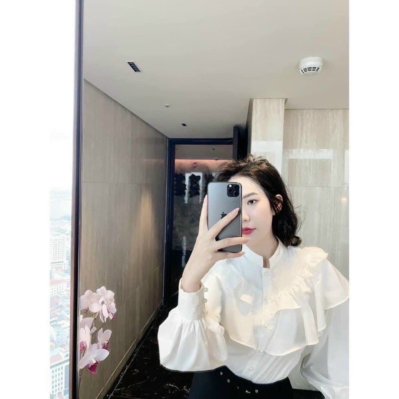 ÁO SƠ MI BÈO NGỰC NÚT NGỌC