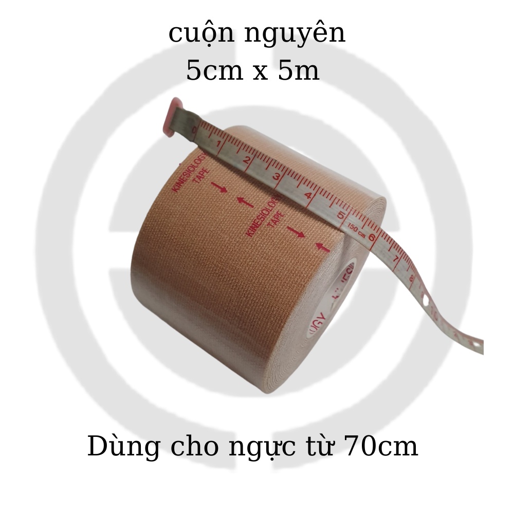 Keo Dán Ngực Băng Keo Thể Thao Chính Hãng KINESIOLOGY Keo Vải - Miếng Dán Ngực Tạo Khe - Dán ép ngực Tomboy