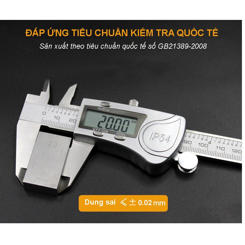 Thước kẹp điện tử Syntek chống dầu chống nước kháng bụi IP54 độ bền cao, đo chính xác