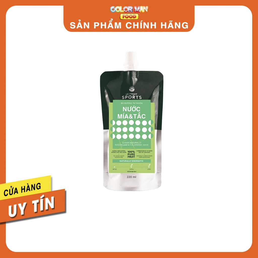 Nước Mía Tắc 220ml Color Man Foodmart được làm từ trái cây địa phương tại Đại Bằng Sông Cửu Long ngay khi vừa thu hoạch