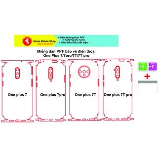 Miếng dán PPF One Plus 7/One plus 7Pro/One Plus7T/One Plus 7T Pro bảo vệ điện thoại khỏi trầy xước, xỉn màu