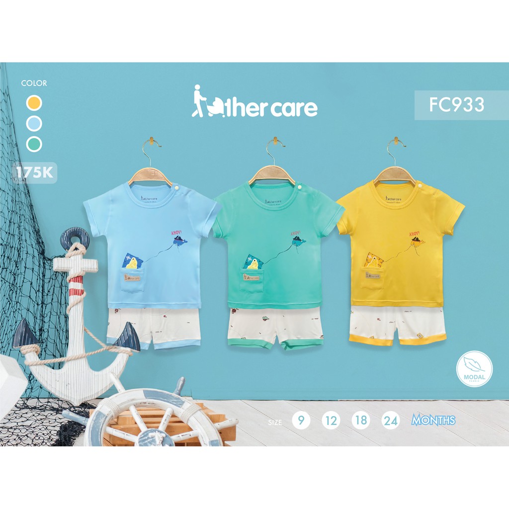 Bộ Quần áo trẻ em FatherCare Cài vai CT - Hải tặc FC933