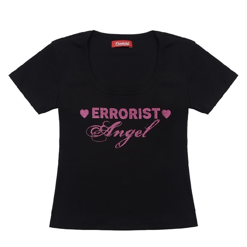 Áo ERRORIST angel short sleeved màu đen/xanh