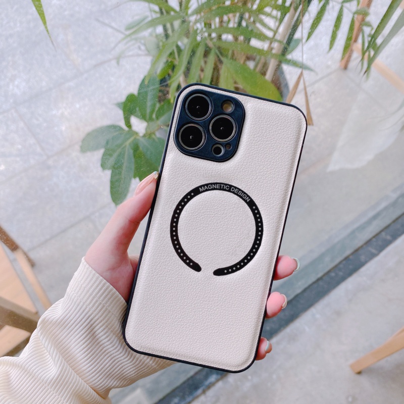 Ốp Điện Thoại Da Từ Tính Chống Sốc Cho iPhone 13 12 11 Pro Max XS XR X 8 7 Plus + SE 2020