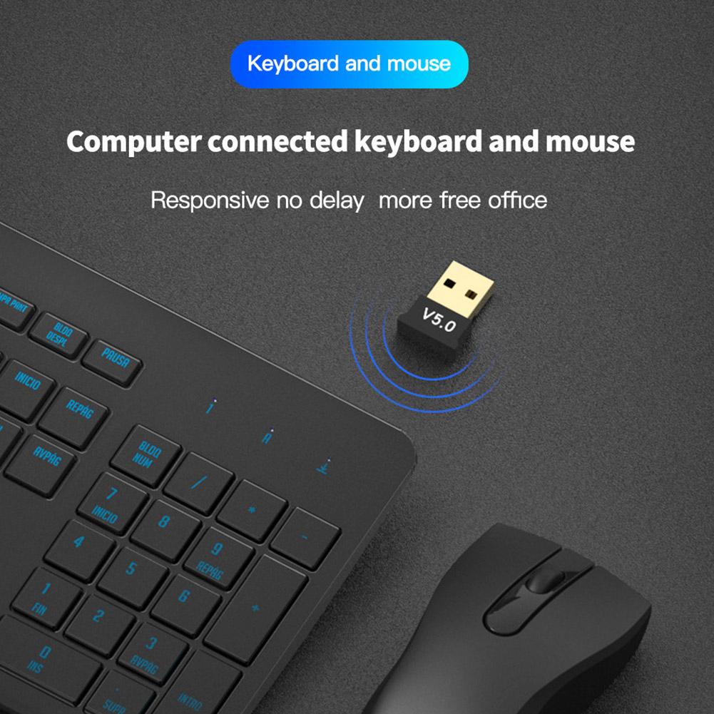 Bộ chuyển đổi USB Bluetooth 5.0 Bộ phát Bộ thu Bluetooth Bộ chuyển đổi âm thanh USB cho máy tính PC Máy tính xách tay