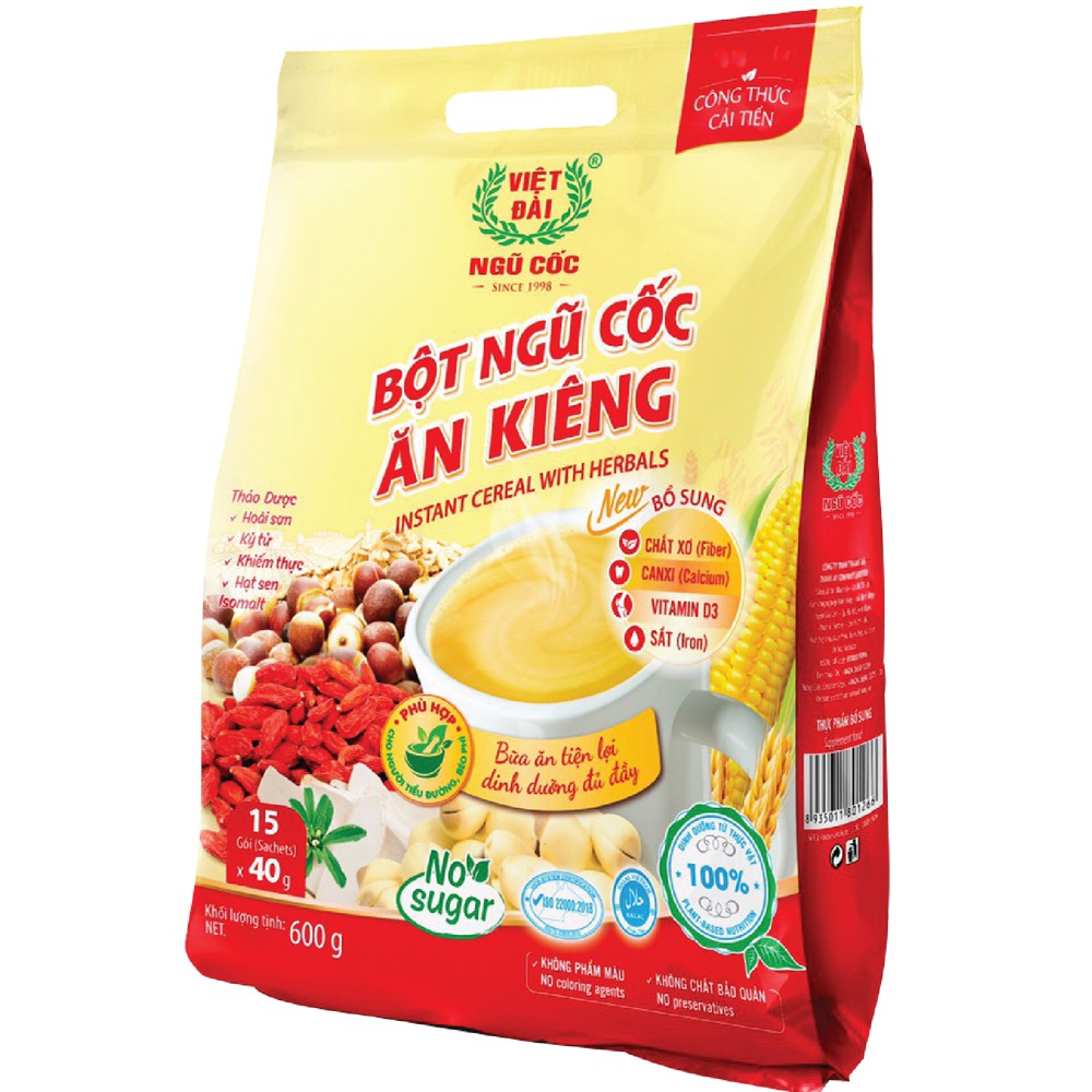 Bột ngũ cốc ăn kiêng Việt Đài túi 600g