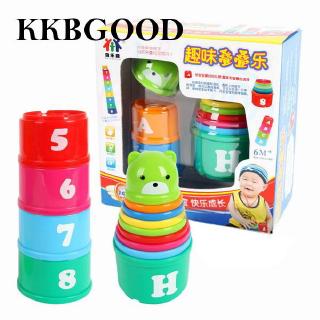 kkbgood Cup Toy Set Non-Toxic Funny Cups Baby Toddler Child Toy Random Style 6 Month-6 year’s Old(Unisex) Classic