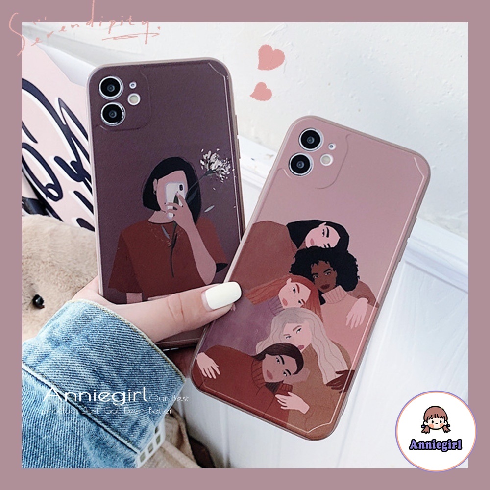 Ốp lưng TPU silicon họa tiết những cô gái phong cách retro cho IPhone 12 11 Pro Max XR Xs Max 8 7 Plus | BigBuy360 - bigbuy360.vn