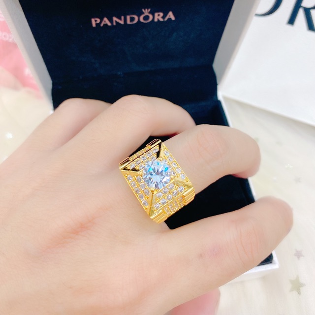 Nhẫn nam mạ vàng 18k-siêu sáng RCLN