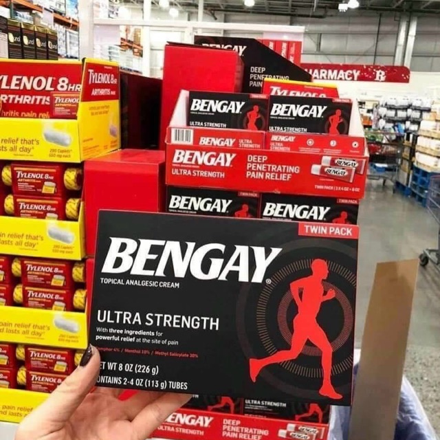 🌈KEM#XOA#BÓP#Ben#Gay#Ultra#Strength -MỸ- 113 gr