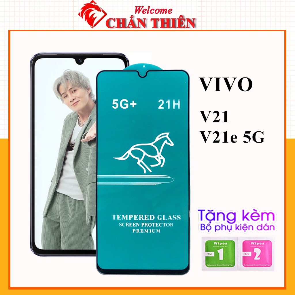 Kính cường lực vivo V21 V21e 5G full màn OG xanh cao cấp tặng kèm khăn lau màn hình [OG]