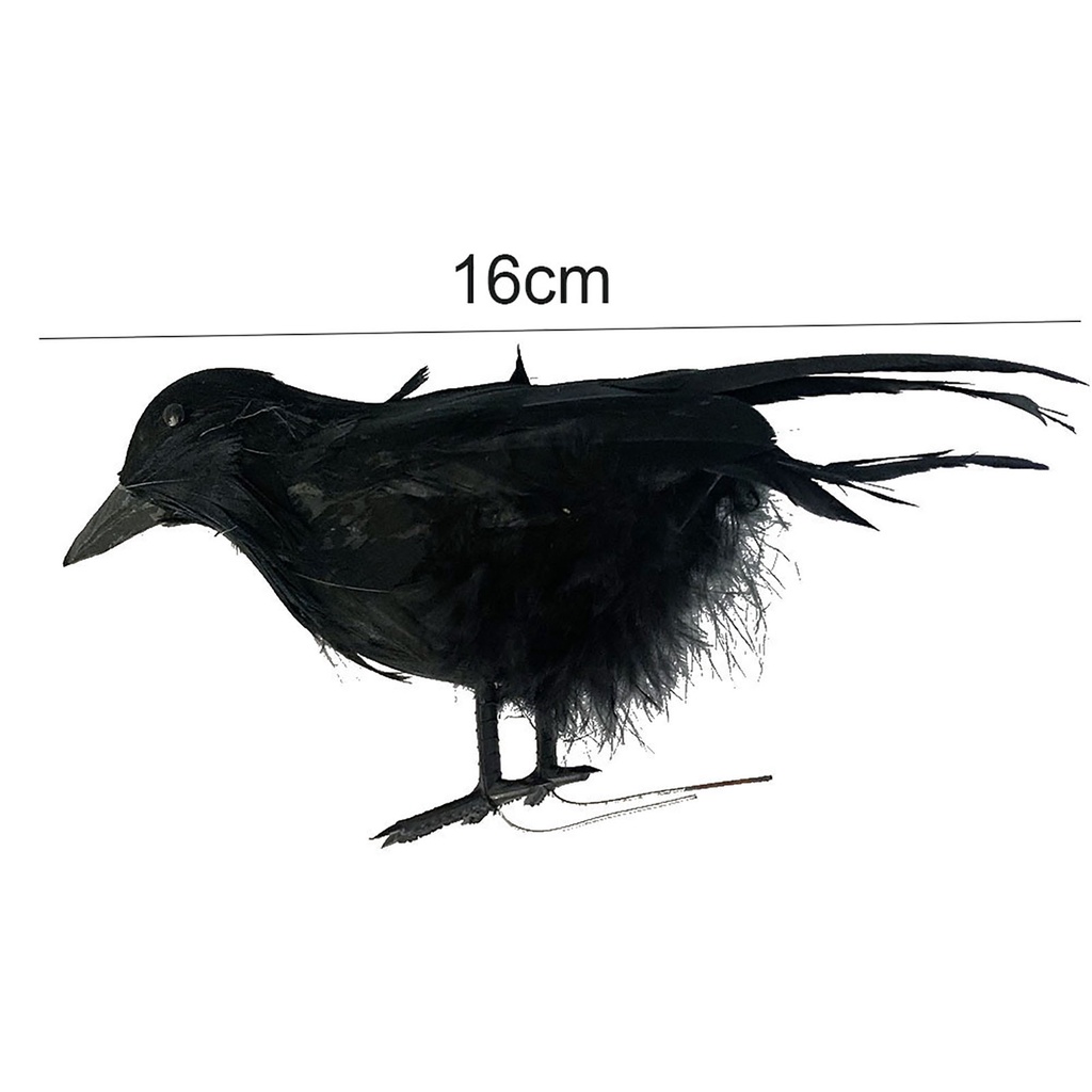 Mô hình quạ nhân tạo dùng trang trí lễ hội halloween