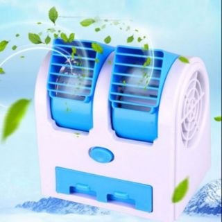 QUẠT HƠI NƯỚC ĐÁ MINI 2 CỬA..