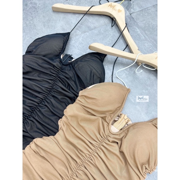 Váy 2s body lưới rúm sexy
