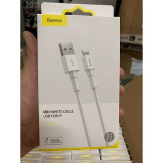 Cáp Sạc Nhanh Siêu Bền Baseus Mini White cổng Type C, Lightning/ Micro USB ( Quick Charging & Sync Data TPE Cable )