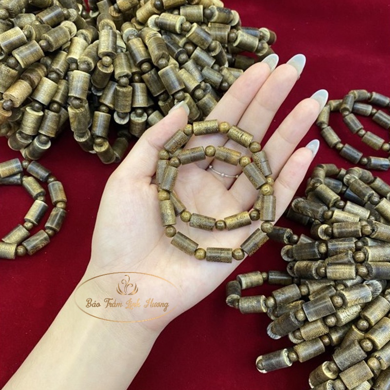 Vòng Tay Trầm Hương [ Chính Hãng ] Hạt Trúc Đơn Chuẩn Tự Nhiên 8 10 - 12mm Cao Cấp Quà Tặng Cho Nam Nữ - Tốc Trúc