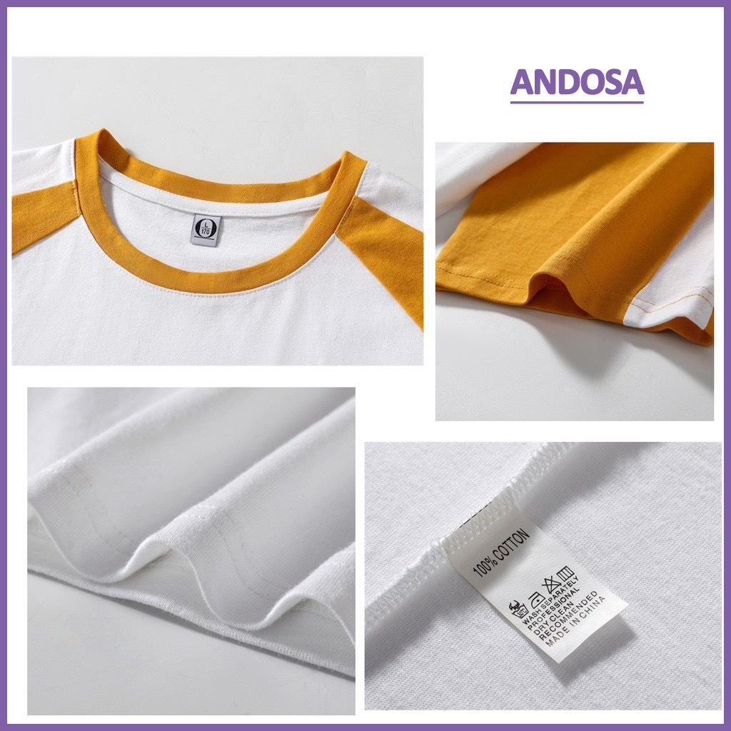 Áo thun nam nữ tay lỡ form rộng unisex cotton đẹp hàng Quảng Châu ANDOSA AT02