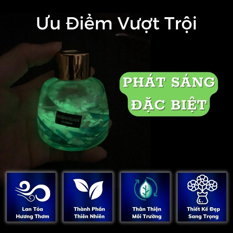 Tinh Dầu Thơm Phòng Nước Hoa Phòng Ngủ Ô tô Cao Cấp Khuếch Tán Chất Liệu Thiên Nhiên Tặng Đá Phát Sáng Ban Đêm Thư Giãn